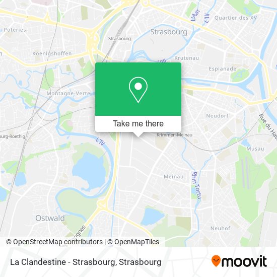 La Clandestine - Strasbourg map