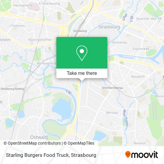 Mapa Starling Burgers Food Truck