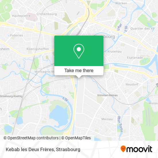 Kebab les Deux Frères map