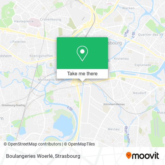 Boulangeries Woerlé map