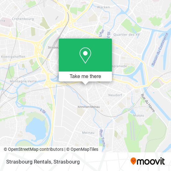 Strasbourg Rentals map