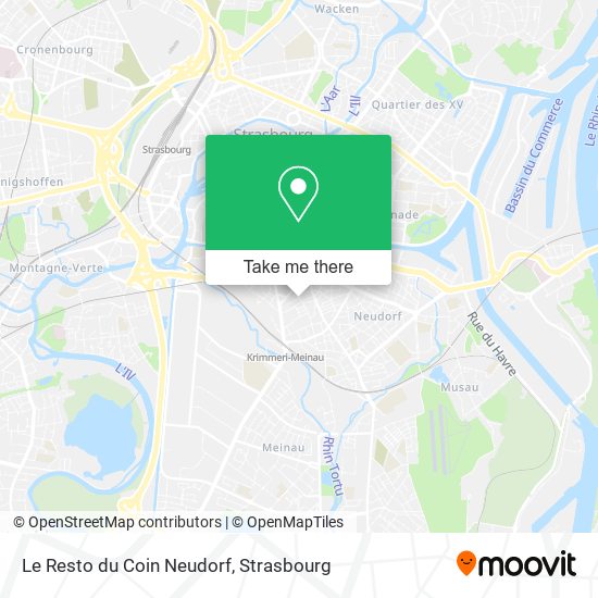 Le Resto du Coin Neudorf map