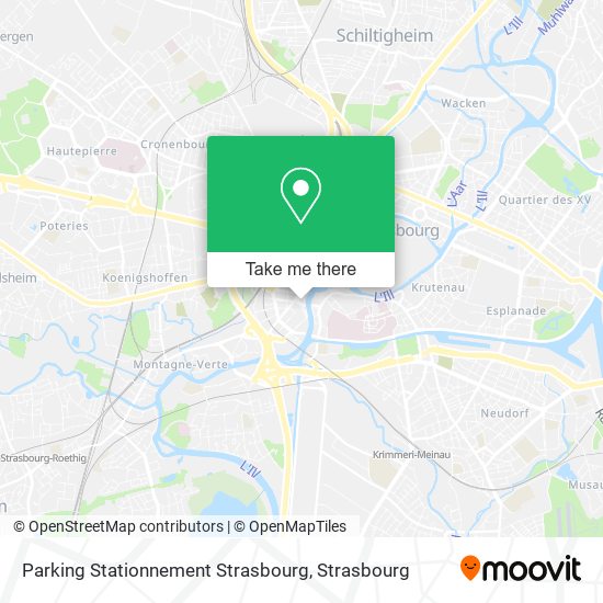 Parking Stationnement Strasbourg map