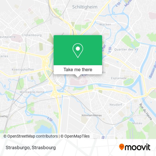 Mapa Strasburgo