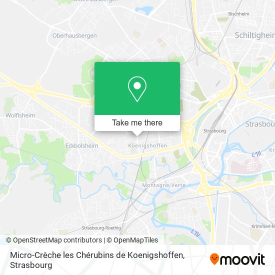 Micro-Crèche les Chérubins de Koenigshoffen map