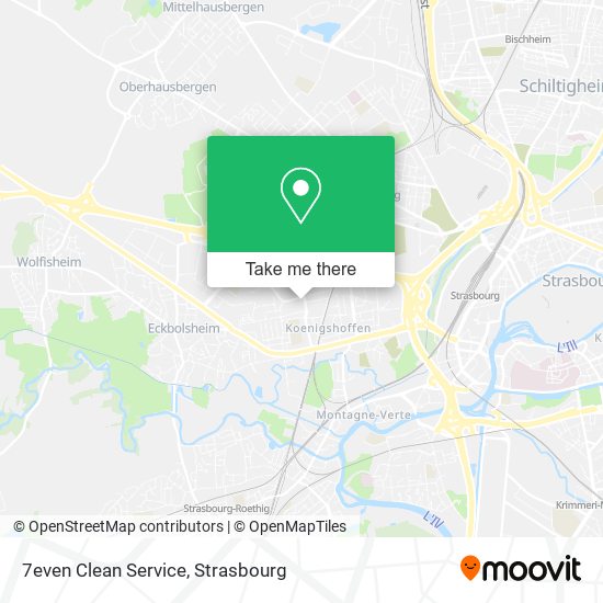 Mapa 7even Clean Service