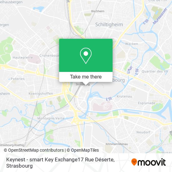 Mapa Keynest - smart Key Exchange17 Rue Déserte