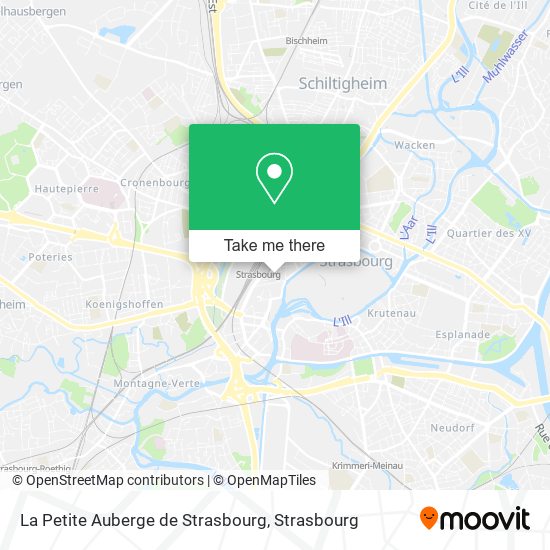 La Petite Auberge de Strasbourg map