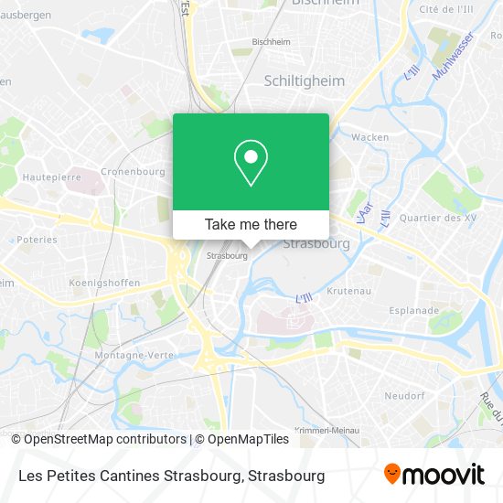 Les Petites Cantines Strasbourg map