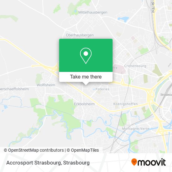 Accrosport Strasbourg map