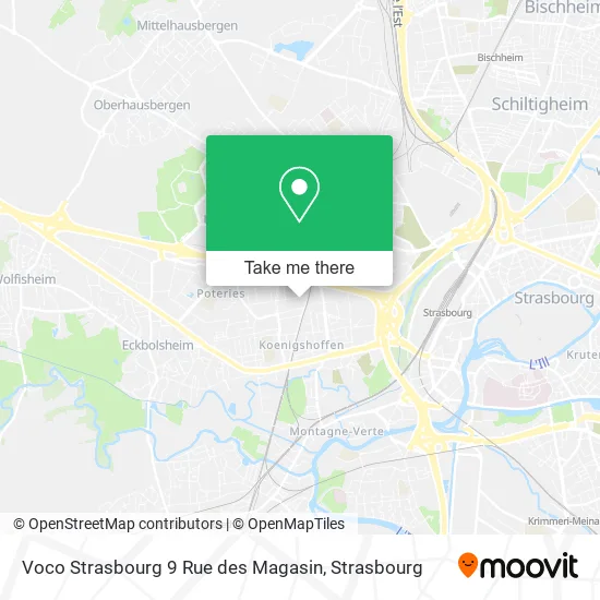 Voco Strasbourg 9 Rue des Magasin map