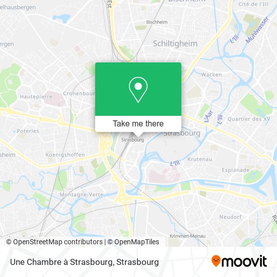 Une Chambre à Strasbourg map