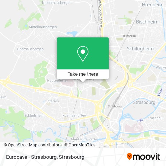 Eurocave - Strasbourg map