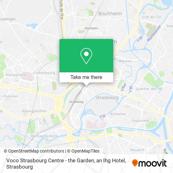 Voco Strasbourg Centre - the Garden, an Ihg Hotel map