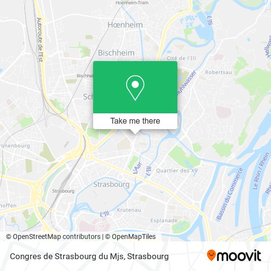 Mapa Congres de Strasbourg du Mjs