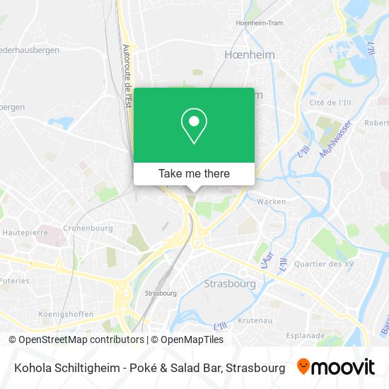 Mapa Kohola Schiltigheim - Poké & Salad Bar