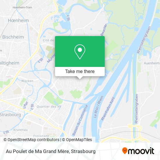 Au Poulet de Ma Grand Mère map