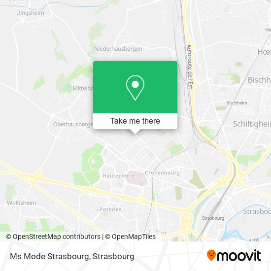 Ms Mode Strasbourg map