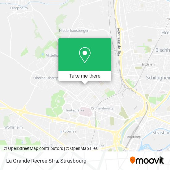 La Grande Recree Stra map