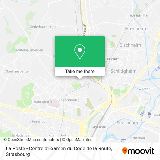 La Poste - Centre d'Examen du Code de la Route map
