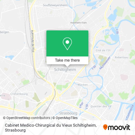 Cabinet Medico-Chirurgical du Vieux Schiltigheim map