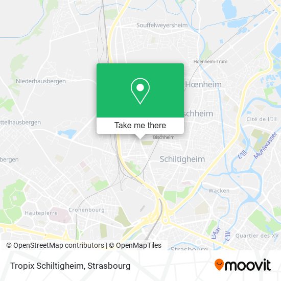 Tropix Schiltigheim map
