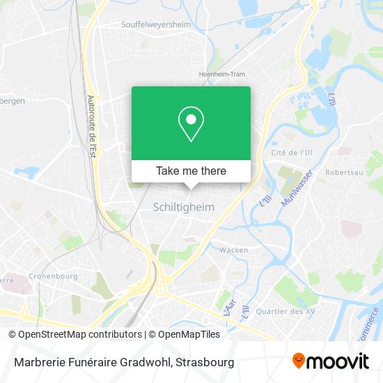 Marbrerie Funéraire Gradwohl map