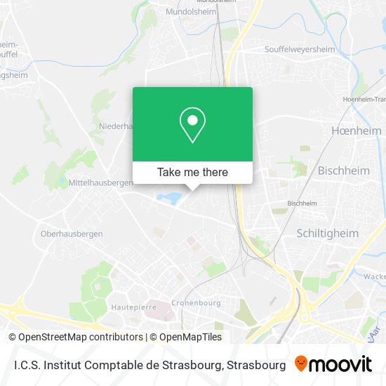 I.C.S. Institut Comptable de Strasbourg map