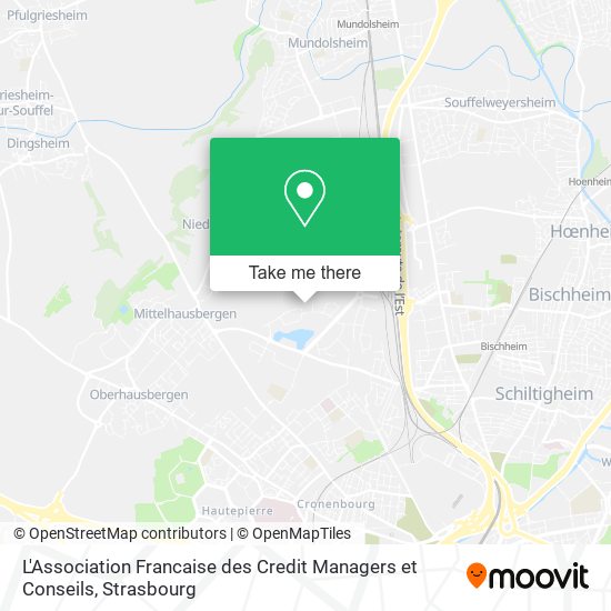 Mapa L'Association Francaise des Credit Managers et Conseils