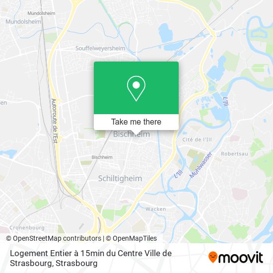 Logement Entier à 15min du Centre Ville de Strasbourg map
