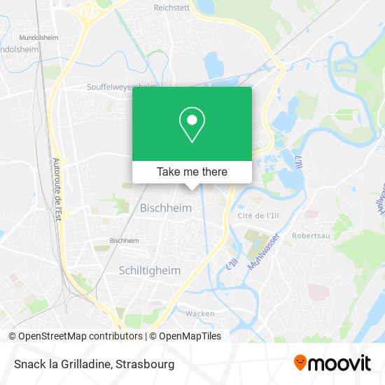 Snack la Grilladine map