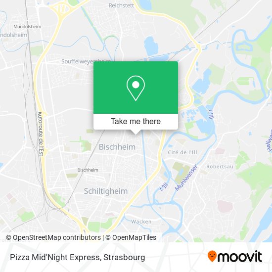 Pizza Mid'Night Express map