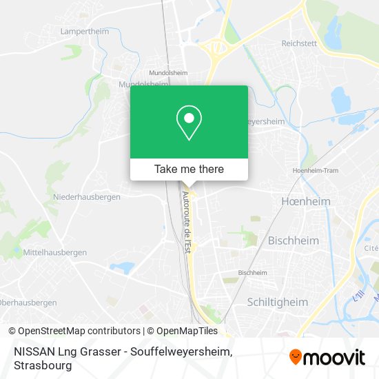 NISSAN Lng Grasser - Souffelweyersheim map