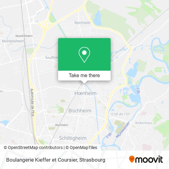 Boulangerie Kieffer et Coursier map