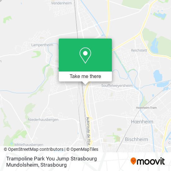 Trampoline Park You Jump Strasbourg Mundolsheim map