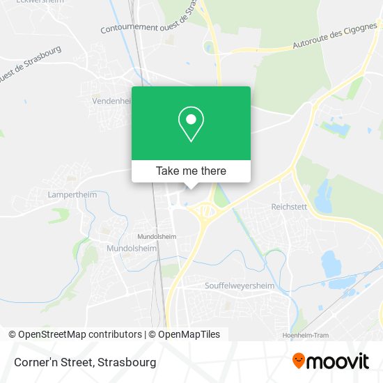 Corner'n Street map