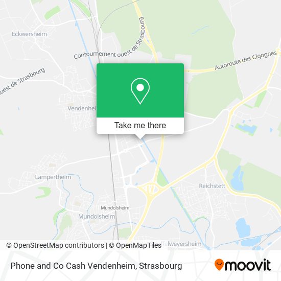 Mapa Phone and Co Cash Vendenheim