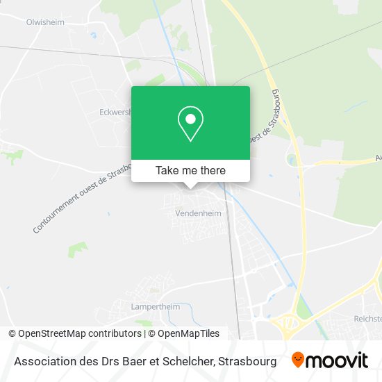 Association des Drs Baer et Schelcher map