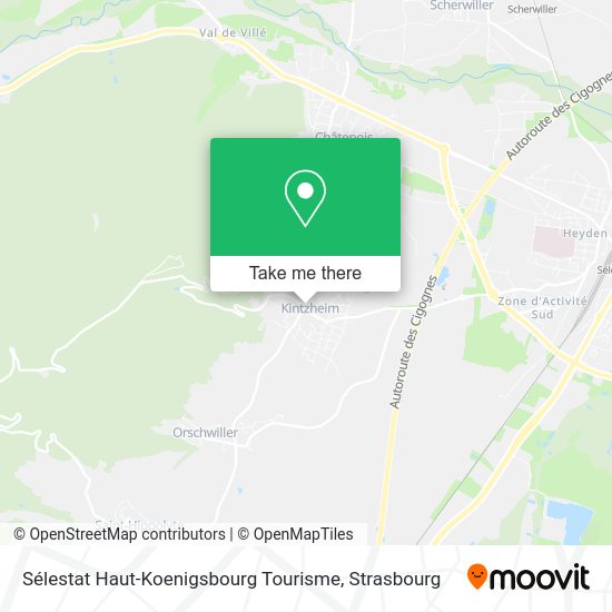 Sélestat Haut-Koenigsbourg Tourisme map