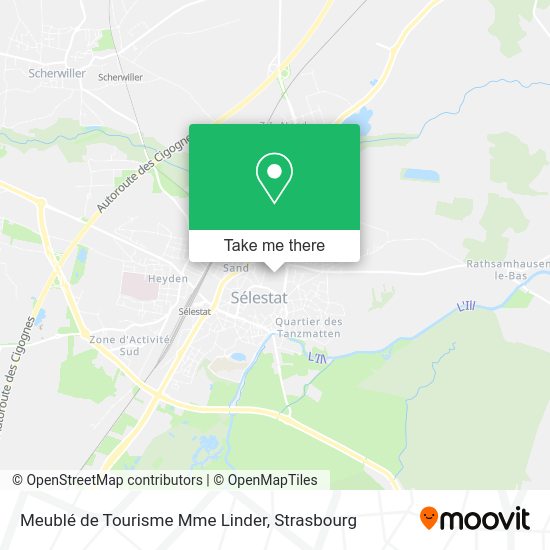 Meublé de Tourisme Mme Linder map