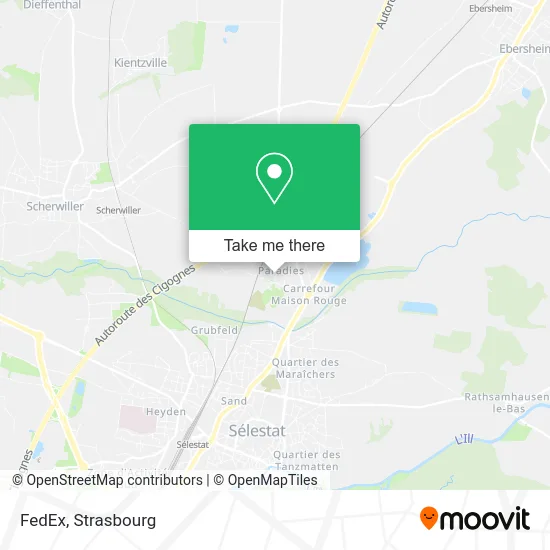 FedEx map