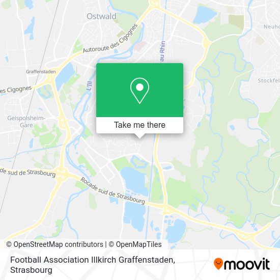 Football Association Illkirch Graffenstaden map