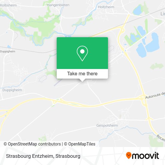 Strasbourg Entzheim map