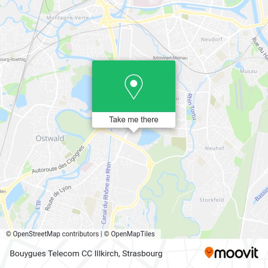 Bouygues Telecom CC Illkirch map
