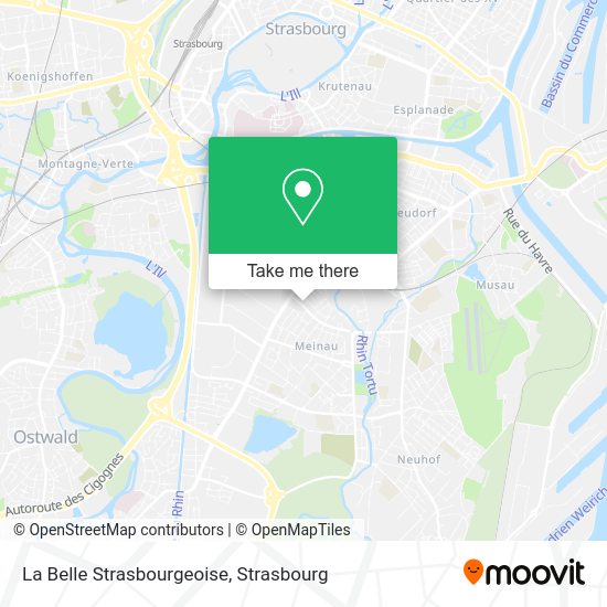 La Belle Strasbourgeoise map