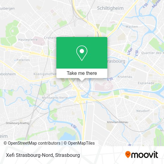 Xefi Strasbourg-Nord map
