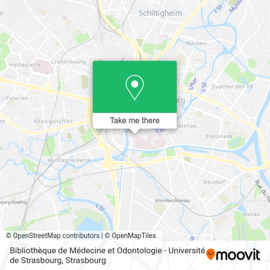 Bibliothèque de Médecine et Odontologie - Université de Strasbourg map