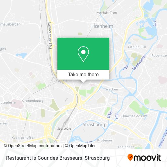 Restaurant la Cour des Brasseurs map