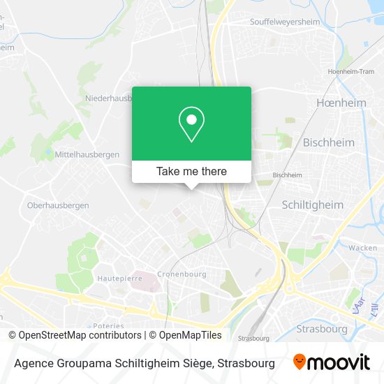 Agence Groupama Schiltigheim Siège map