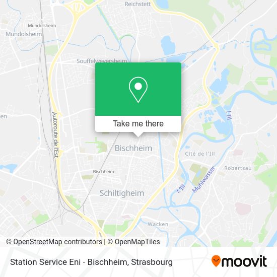 Station Service Eni - Bischheim map